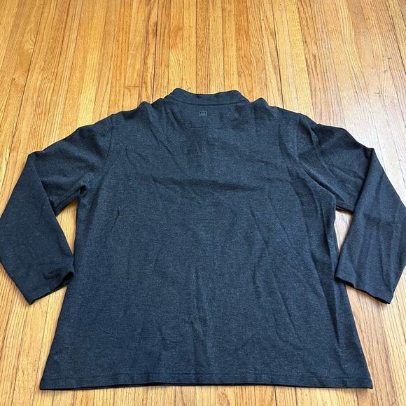 Mizzen Main Sweater Mens XXL Proflex Quarter Zip Gray Shirt Long Sleeve - Picture 3 of 9